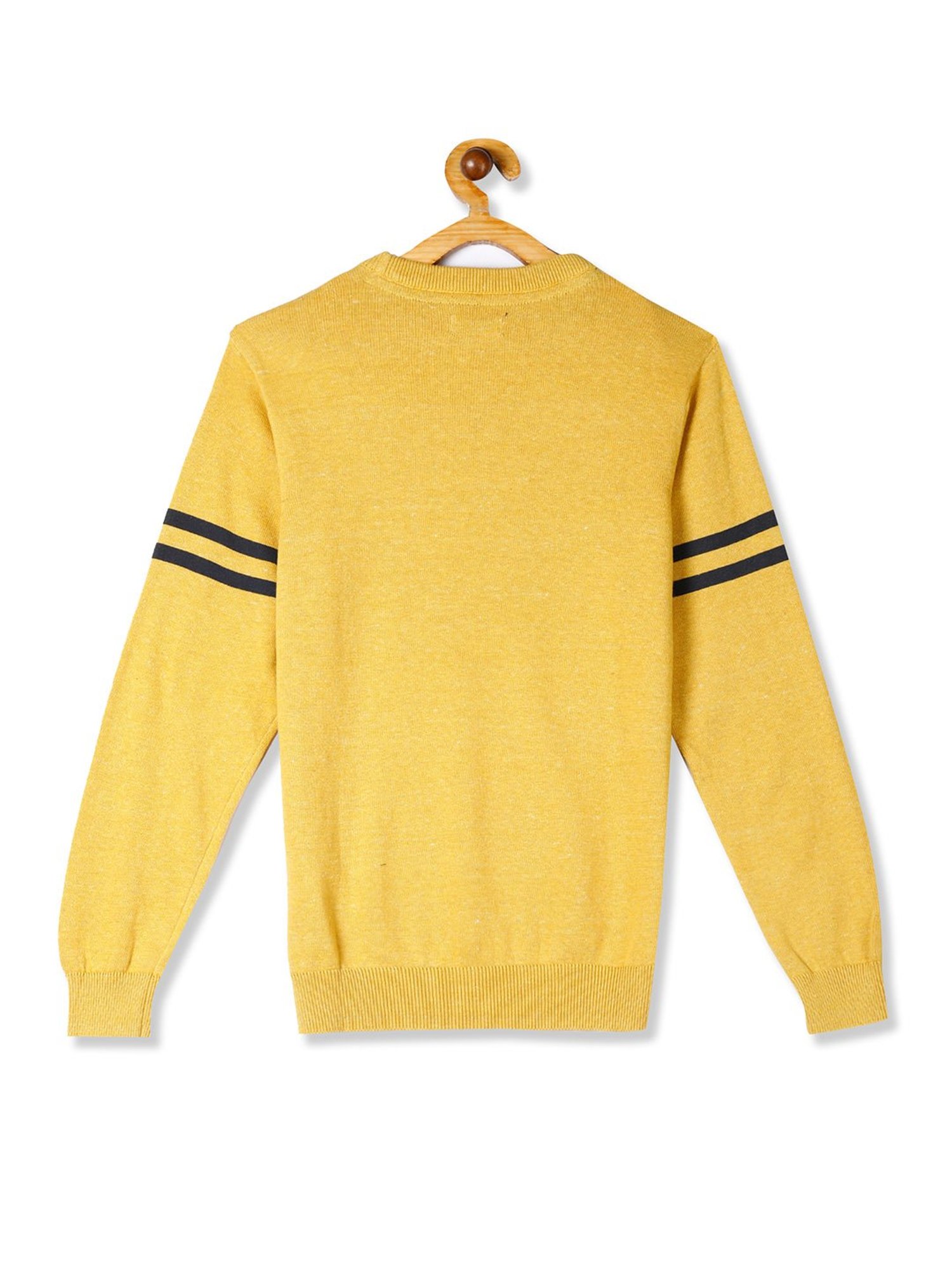 U.S. Polo Assn. Kids Yellow Printed Sweater