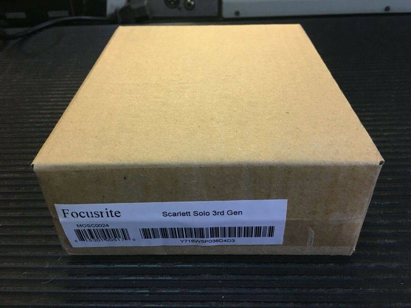 USB Audio Interface, Pro Tools Focusrite Scarlett Solo ( Gen3) NEW //ARMENS//.