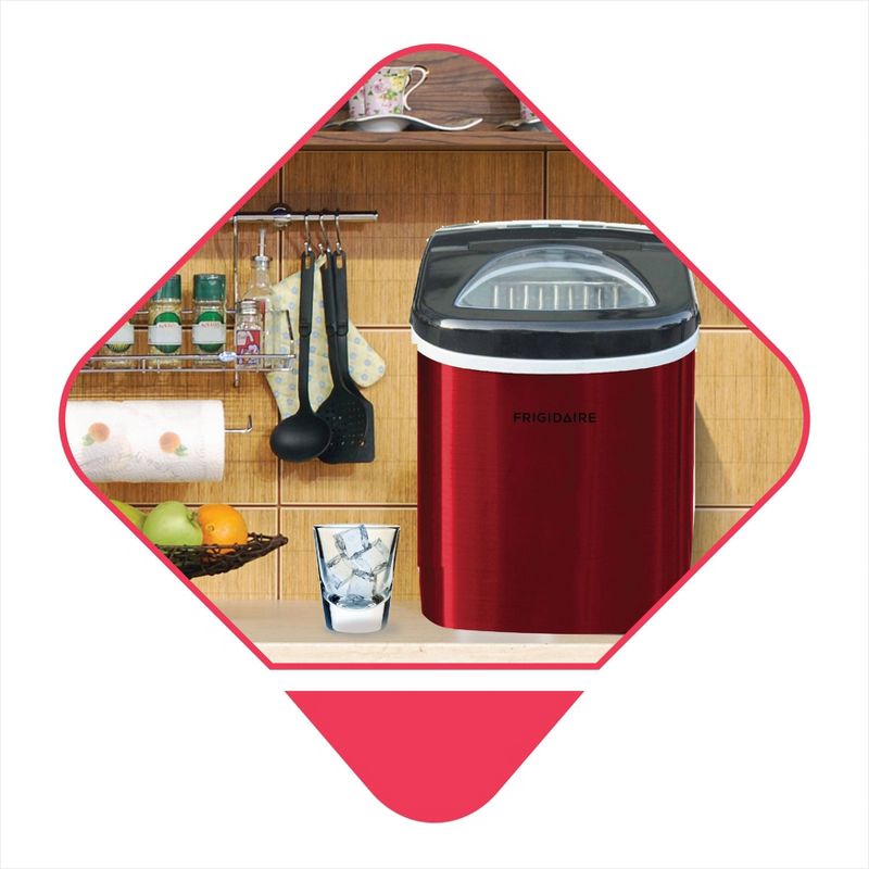 Frigidaire Countertop Ice Maker - Red