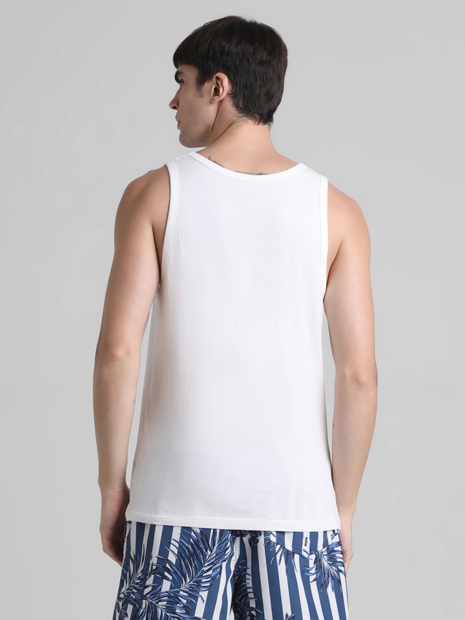 Jack & Jones Cloud Dancer Cotton Slim Fit Tank Tee