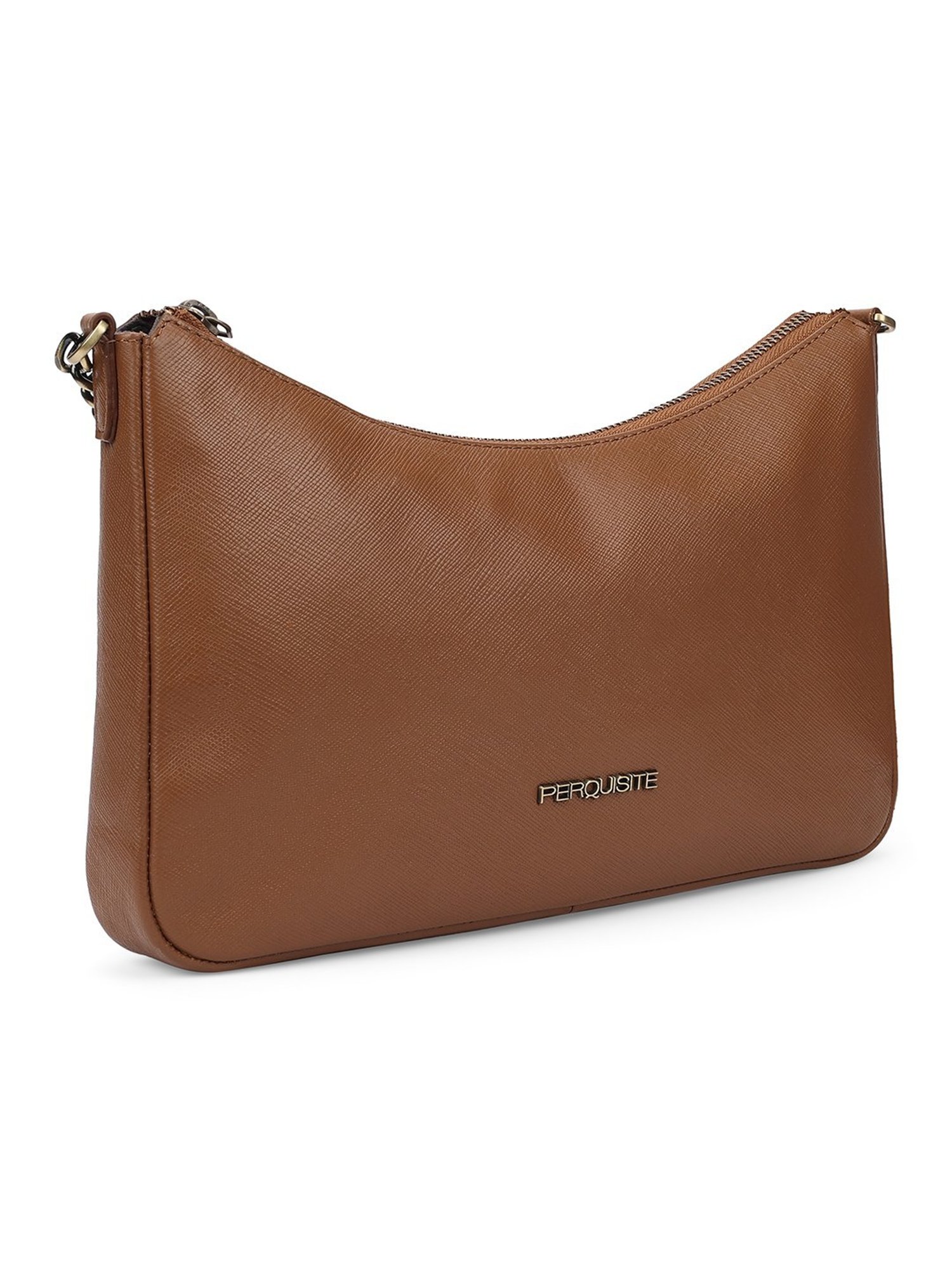 PERQUISITE STEPHANIE Brown Solid Small Sling Handbag