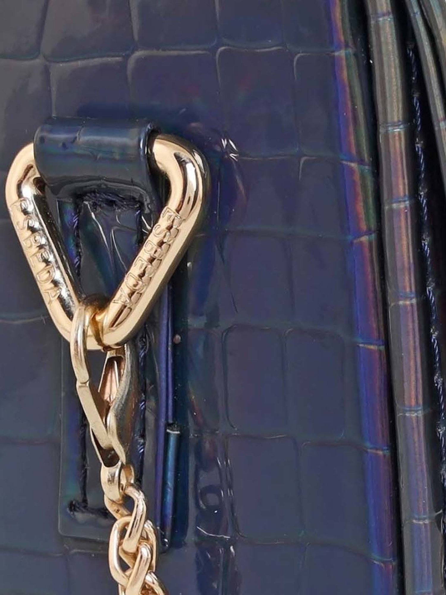 Esbeda Navy Textured Small Sling Handbag