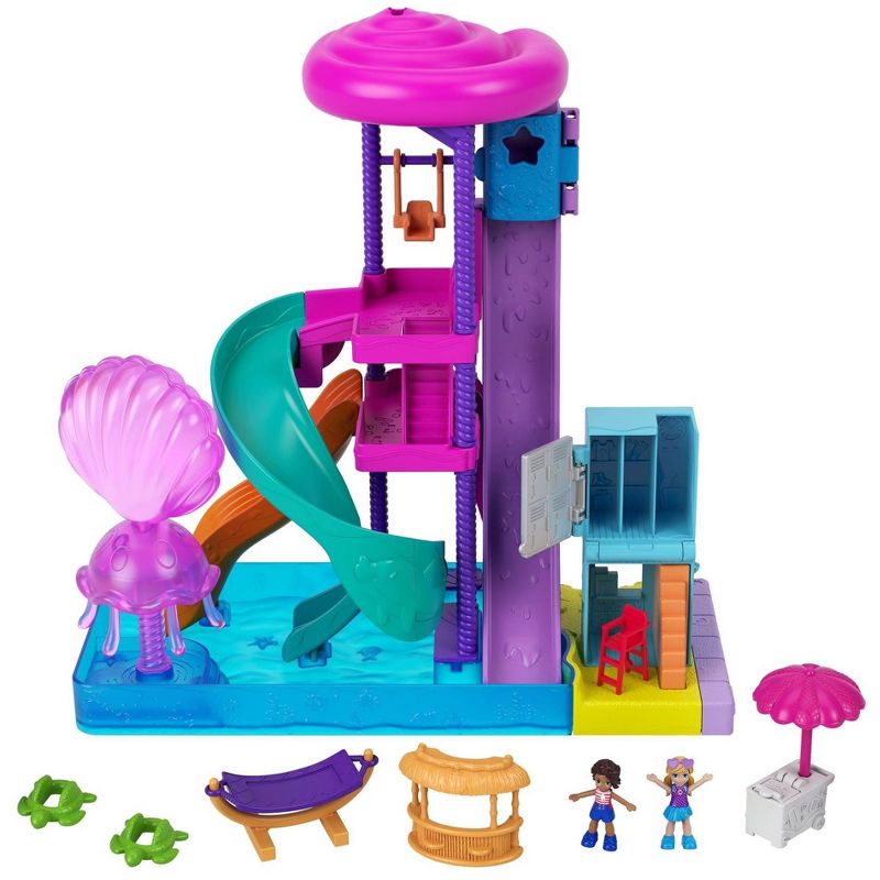 Polly Pocket Pollyville Super Slidin' Water Park Playset