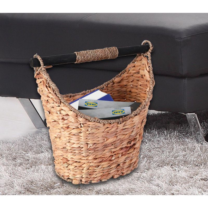 Vintiquewise Rustic Toilet Paper Holder - Magazine Basket