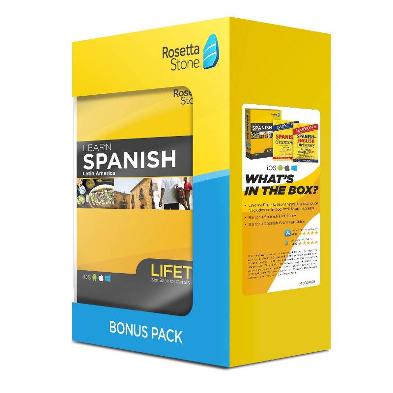 Rosetta Stone Lifetime Barron's Bundle Spanish LA (Hardcover)