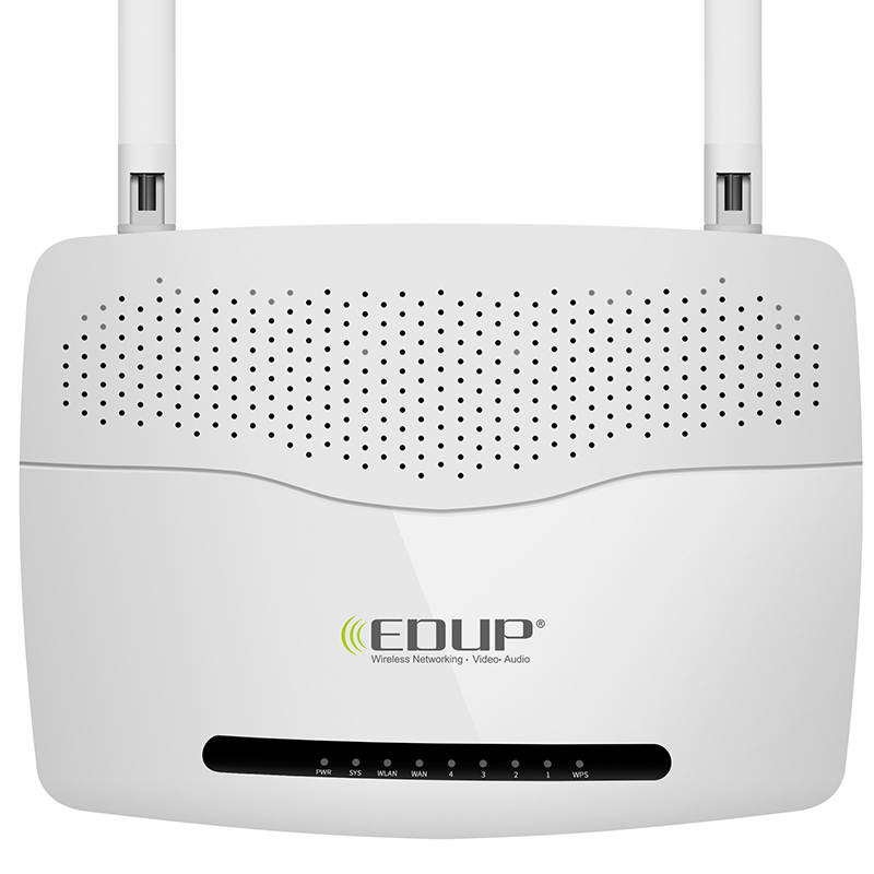 WiFi Router 2.4GHz 802.11n WAN WPS Wireless Broadband 300Mbps 4 LAN Ports EDUP RT2637