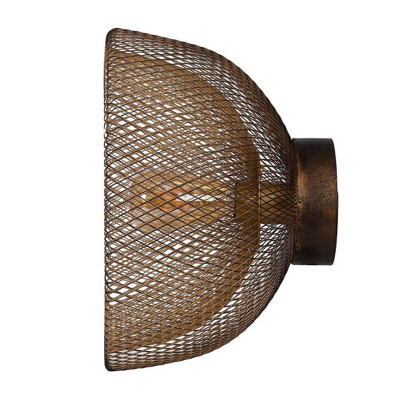 Modern Chic Wall Lamp Antique Gold/Black - A&B Home