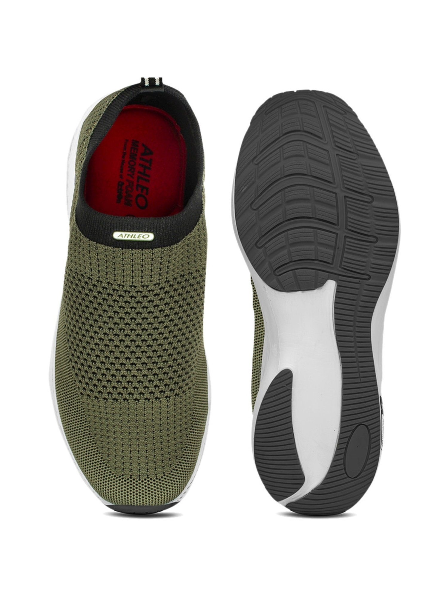 Action Men's Olive Running Shoes