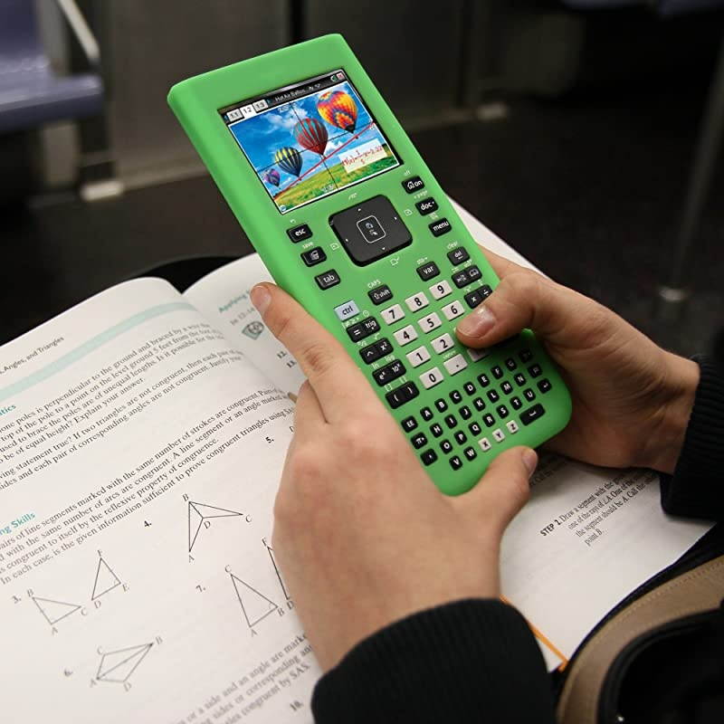 Silicone Case for Texas Instruments TI Nspire CX/CX CAS Graphing Calculator, Green