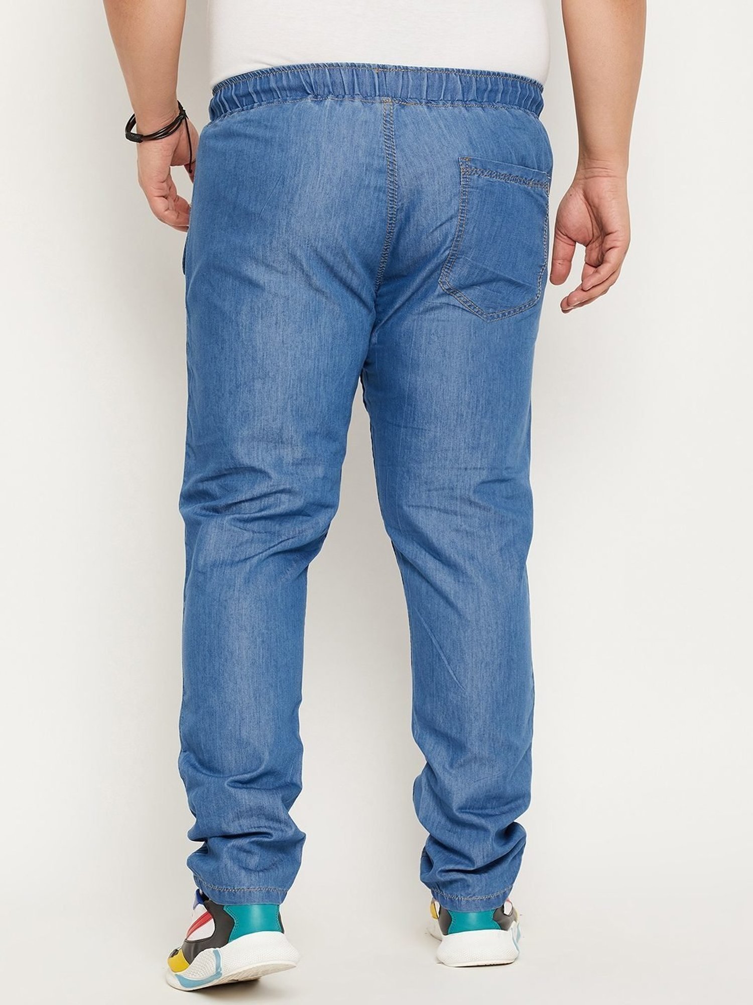 Bigbanana Blue Cotton Regular Fit Trousers