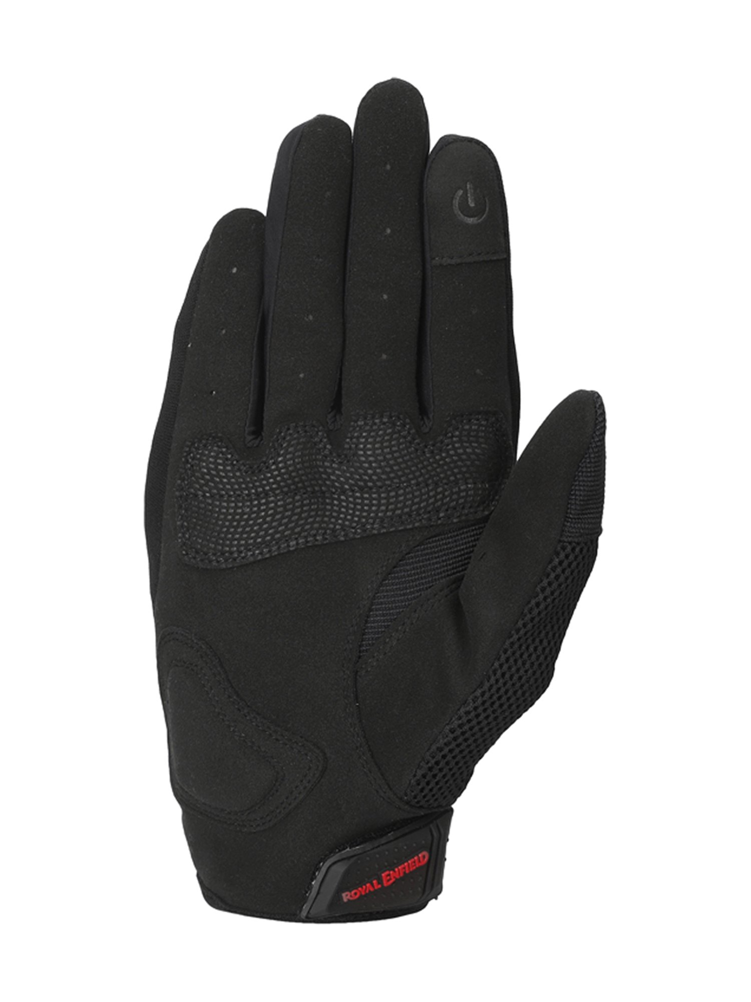 Royal Enfield Black Textured Rambler V3 Riding Gloves - XL