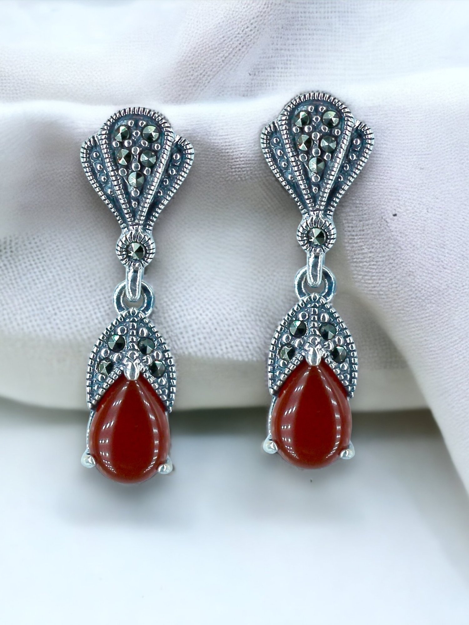 Taraash 925 Sterling Silver Drop Earrings