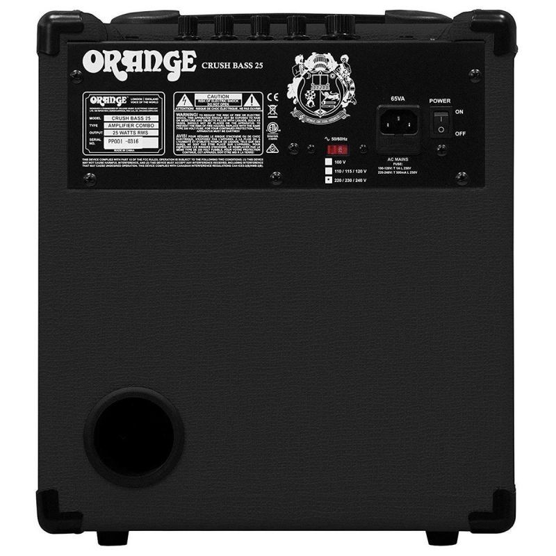 Orange Amplifiers Crush Bass 25 25W Bass Combo Amplifier Orange