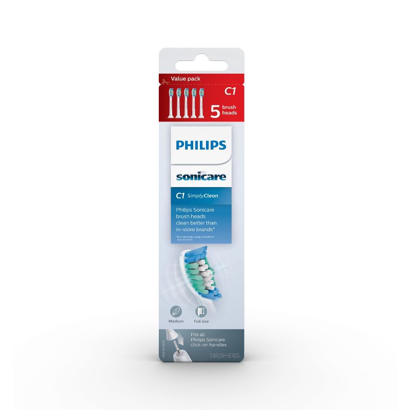 Philips Sonicare Value Edition Replacement Electric Toothbrush Head - 5pk