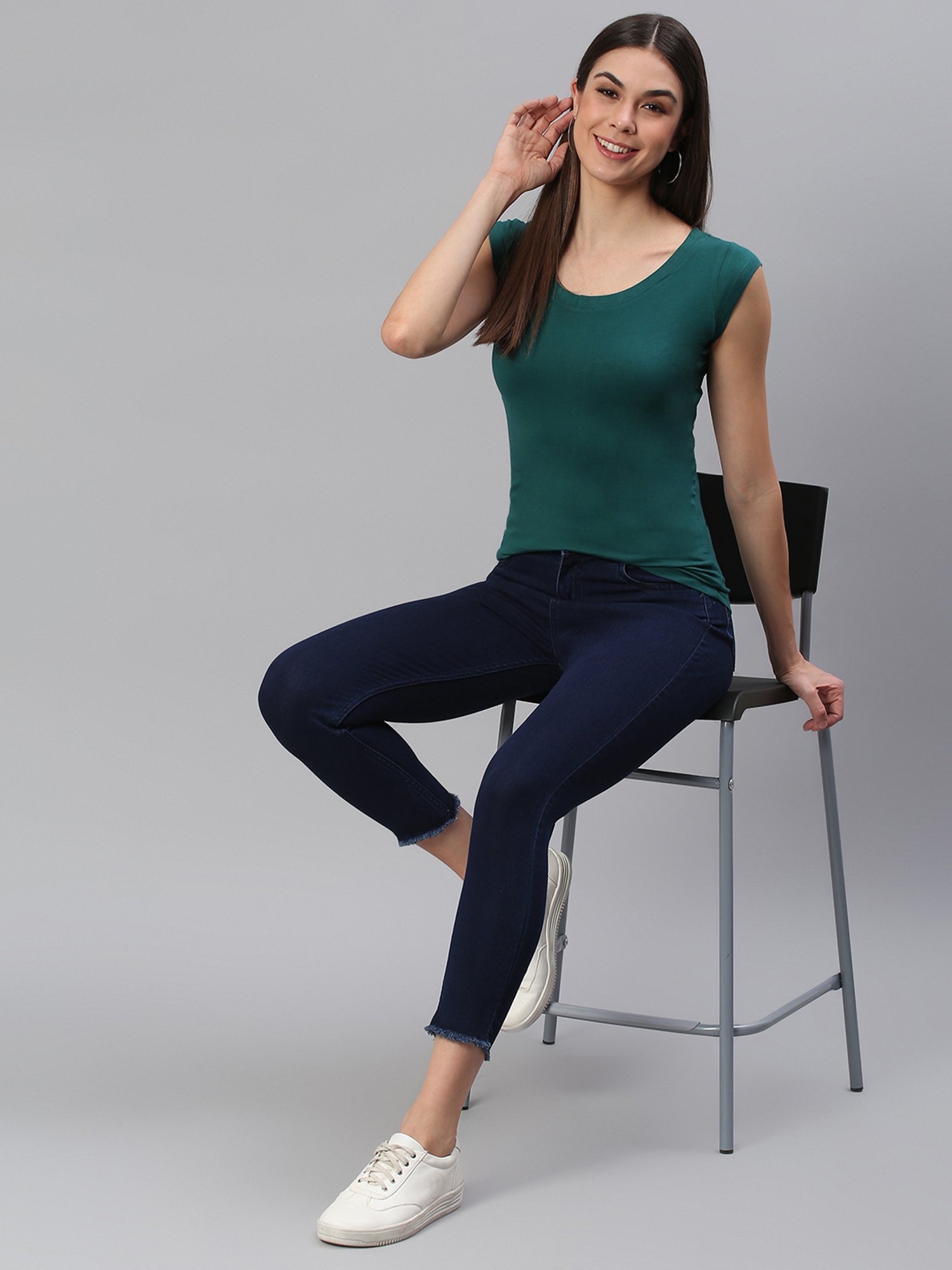 Cation Dark Green Top