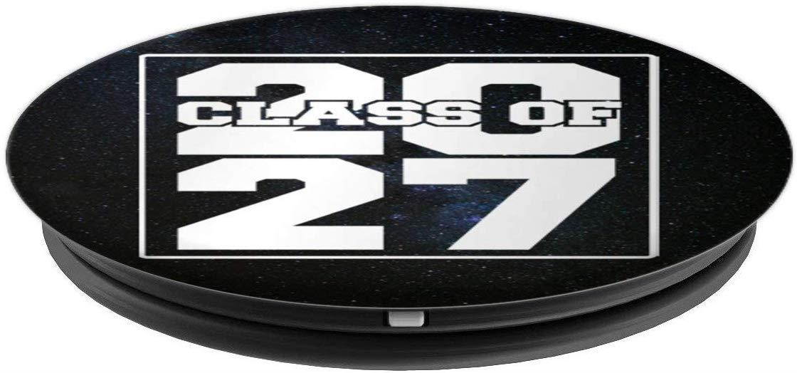 Class of 2027 First Day of School Grow With Me Graduation PopSockets Grip and Stand for Phones and Tablets