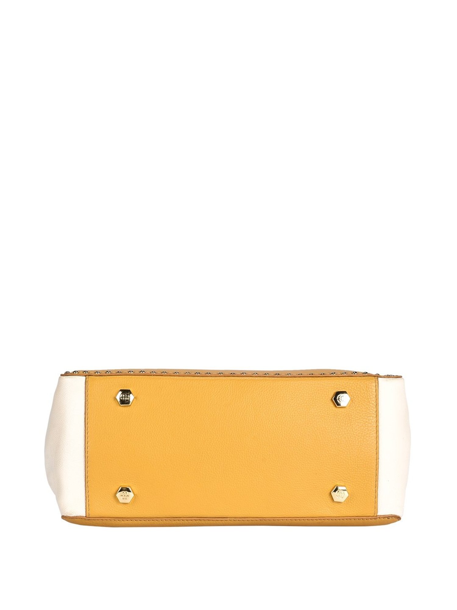 Eske Emma Yellow Rivets Medium Handbag