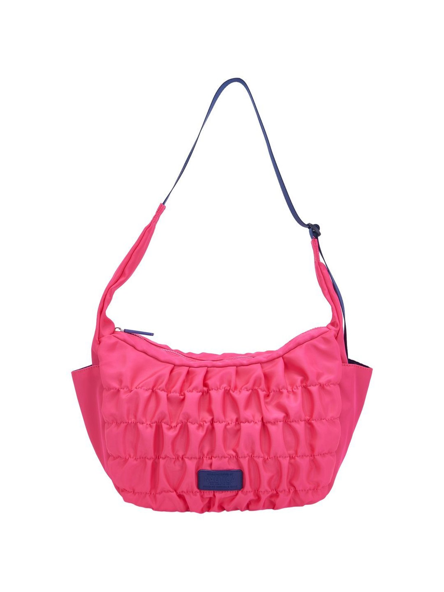 Nautica Fushia Solid Medium Hobo Handbag