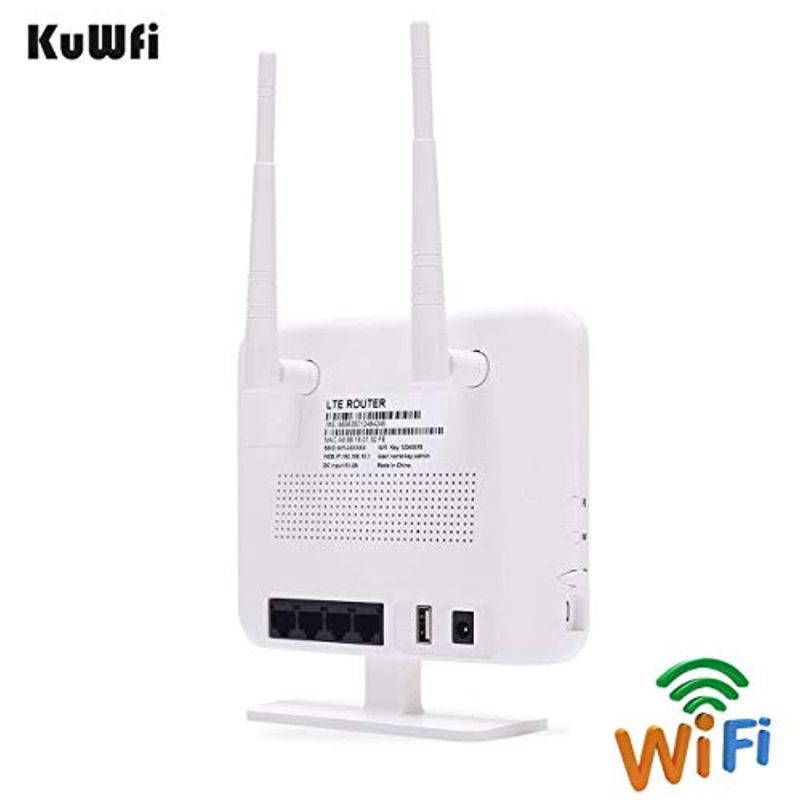 KuWFi 4G LTE Mobile WiFi Hotspot Unlocked Travel Partner Wireless 4G Router with SIM Card Slot Support LTE FDD B2/B4/B5/B12/B13/B17/B18/B25/B26 Network Band for AT and T/T-Mobile (CPE810-US)