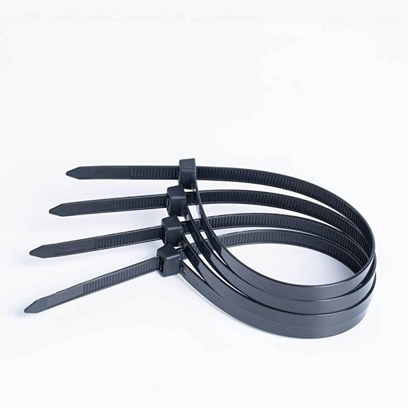 ties Wire ties 12inch Black Coming in packs of 100 pcs Cable ties Tensile strength 60 lbs ABS new material industrial quality