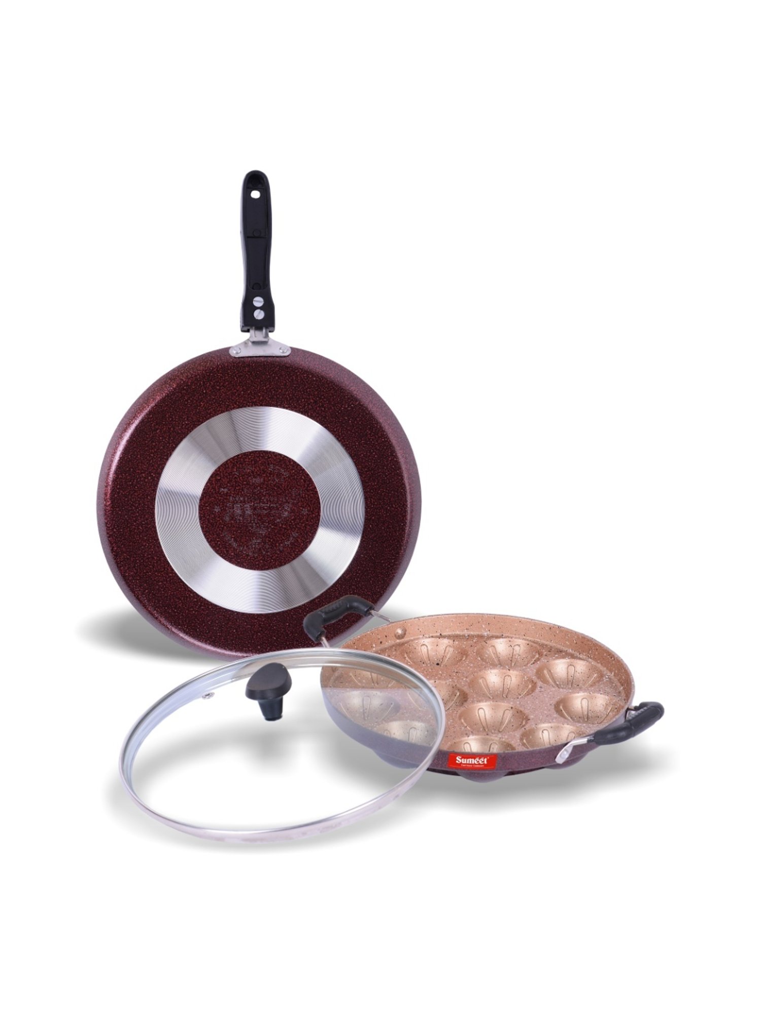 ScanPan Classic Black Recycled Aluminum 2-Piece Fry Pan Set 