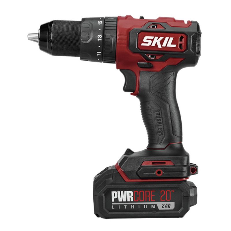Skil HD529402 PWRCore 20 20V Brushless Lithium-Ion 1/2 in. Cordless Hammer Drill Kit (2 Ah)