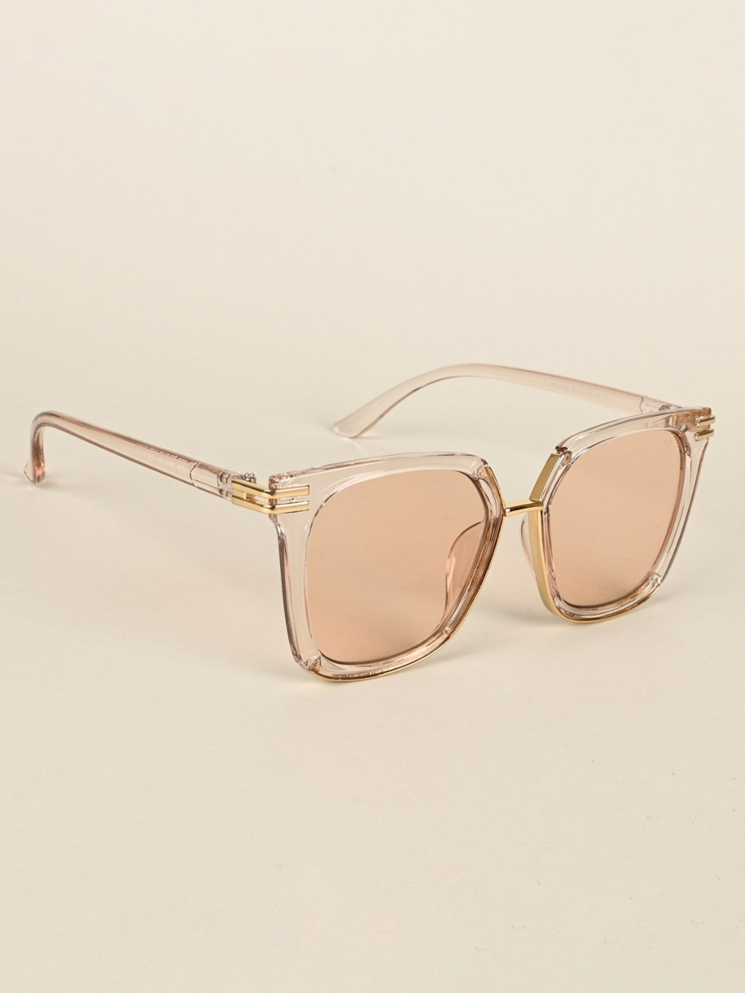 Voyage Light Brown Square UV Protection Sunglasses for Women