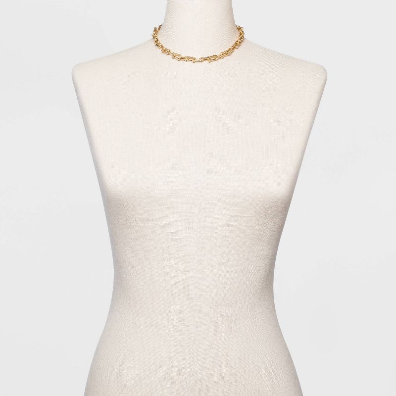 SUGARFIX by BaubleBar Gold Link Chain Collar Necklace - Gold