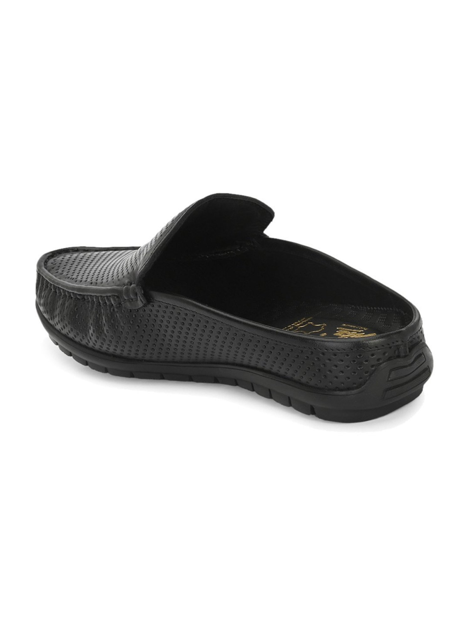 Hitz Men's Black Mule Shoes