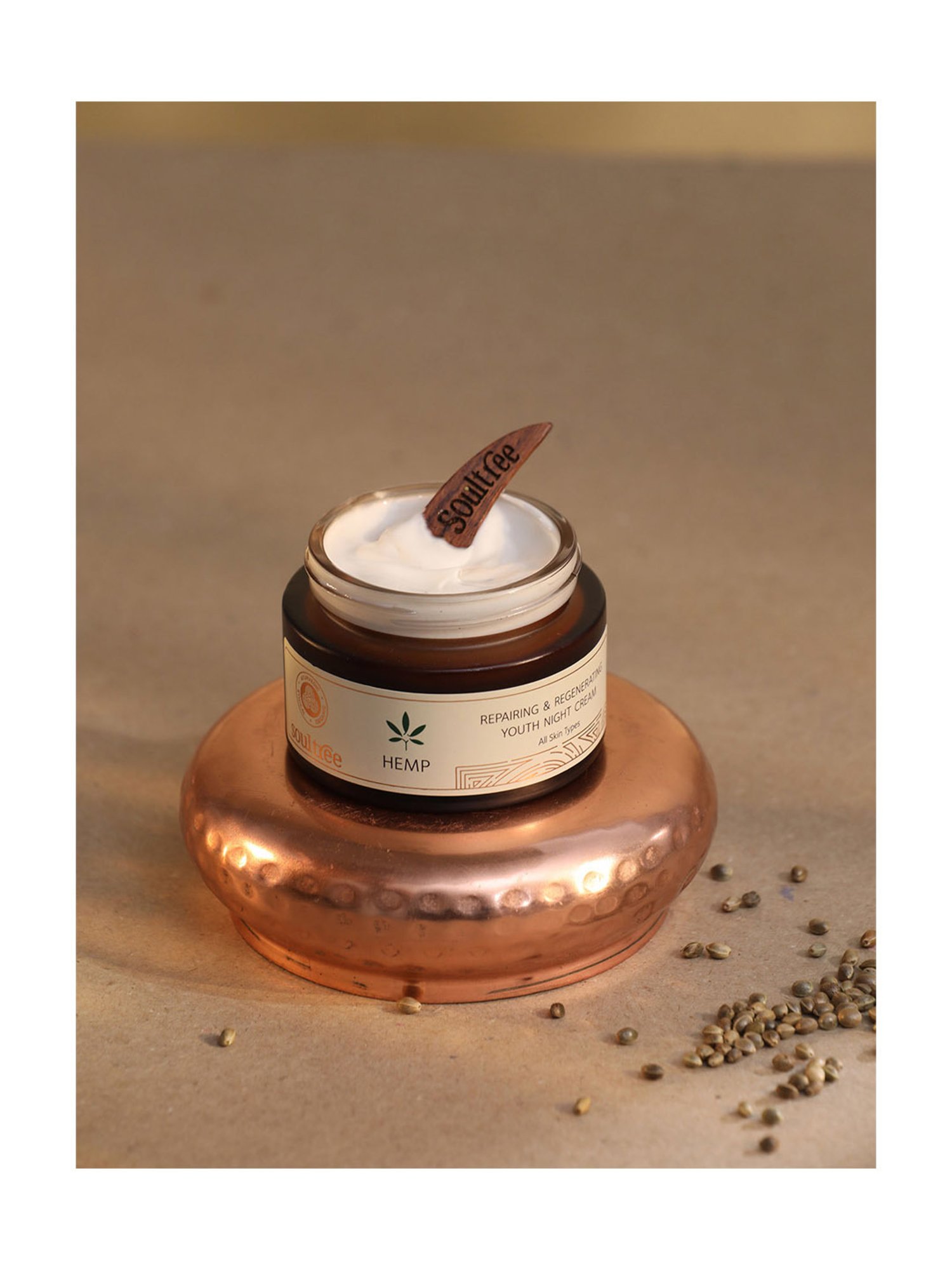 Soultree Hemp Repairing & Regenerating Youth Night Cream - 50 gm