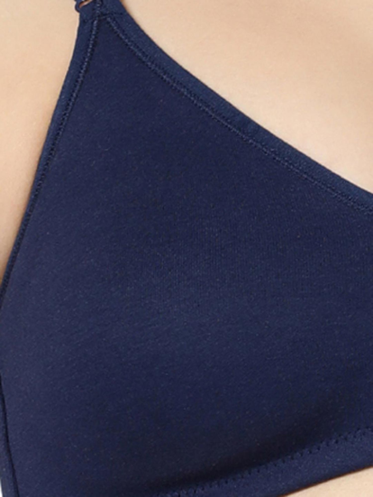 BLOSSOM Navy Full Coverage Front Open Bra