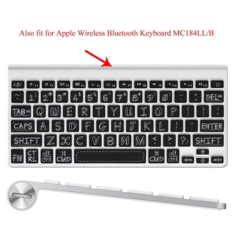 Keyboard Cover Skin for 2015 or Old Version MacBook Air 13 MacBook Pro withWithout Retina Display 13 15 17 inch Wireless Keyboard Not fit for with 2019 2018 Air 13 A1932Shadow