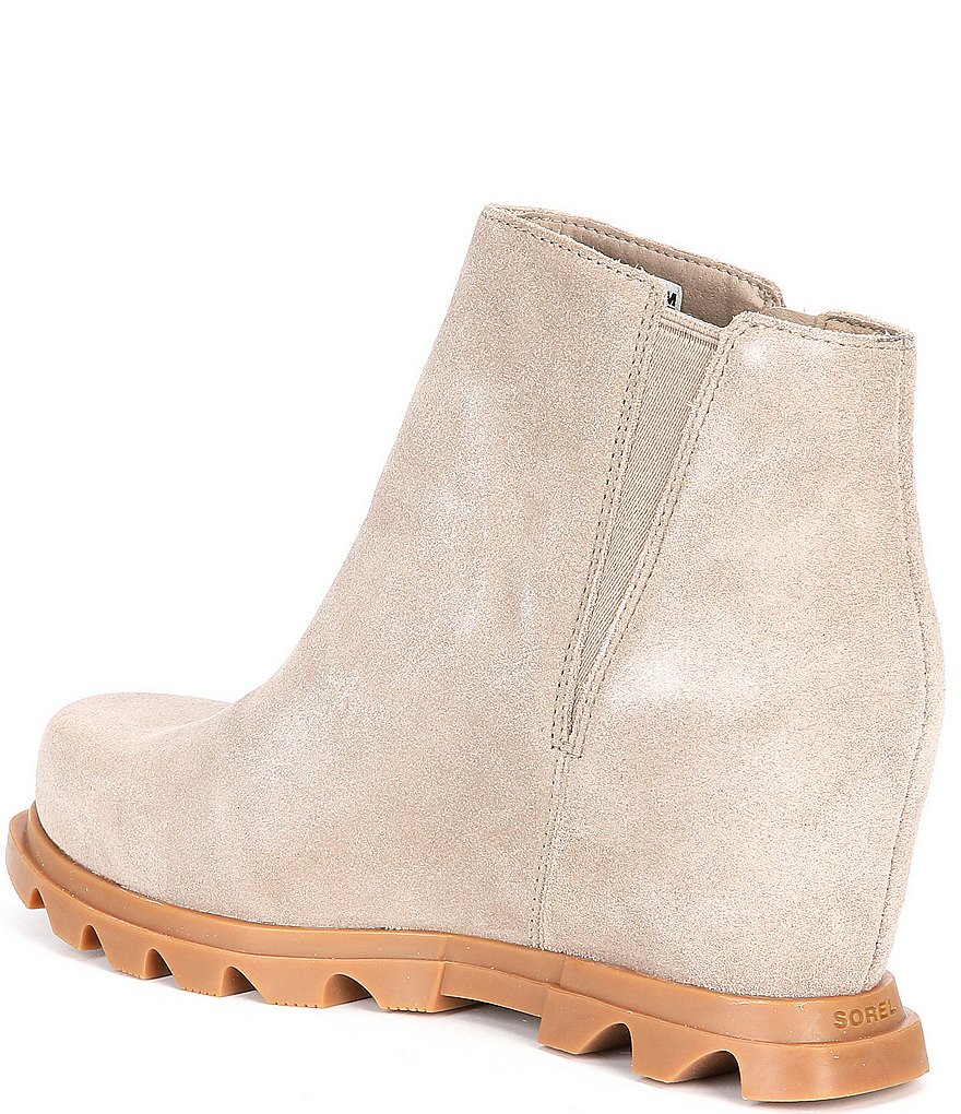 Sorel Joan of Arctic Waterproof Suede Wedge Zip Booties
