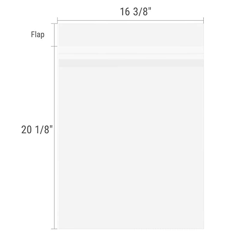 100 16 38x20 18 Crystal Clear Bag for mat Mattes