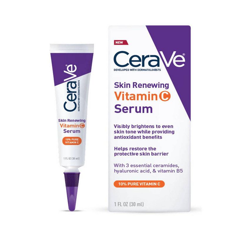 CeraVe Skin Renewing Vitamin C Face Serum with Hyaluronic Acid - 1 fl oz