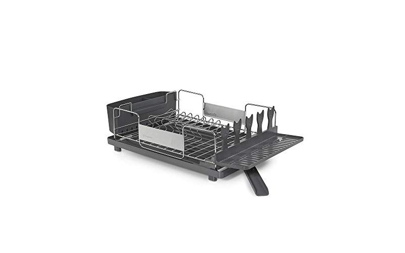 Polder Space Station Ultimate Dish Drying Rack with Adjustable Drain Spout