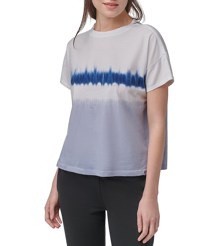Marc New York Boxy Short Sleeve Crew Neck Tie Dye Tee