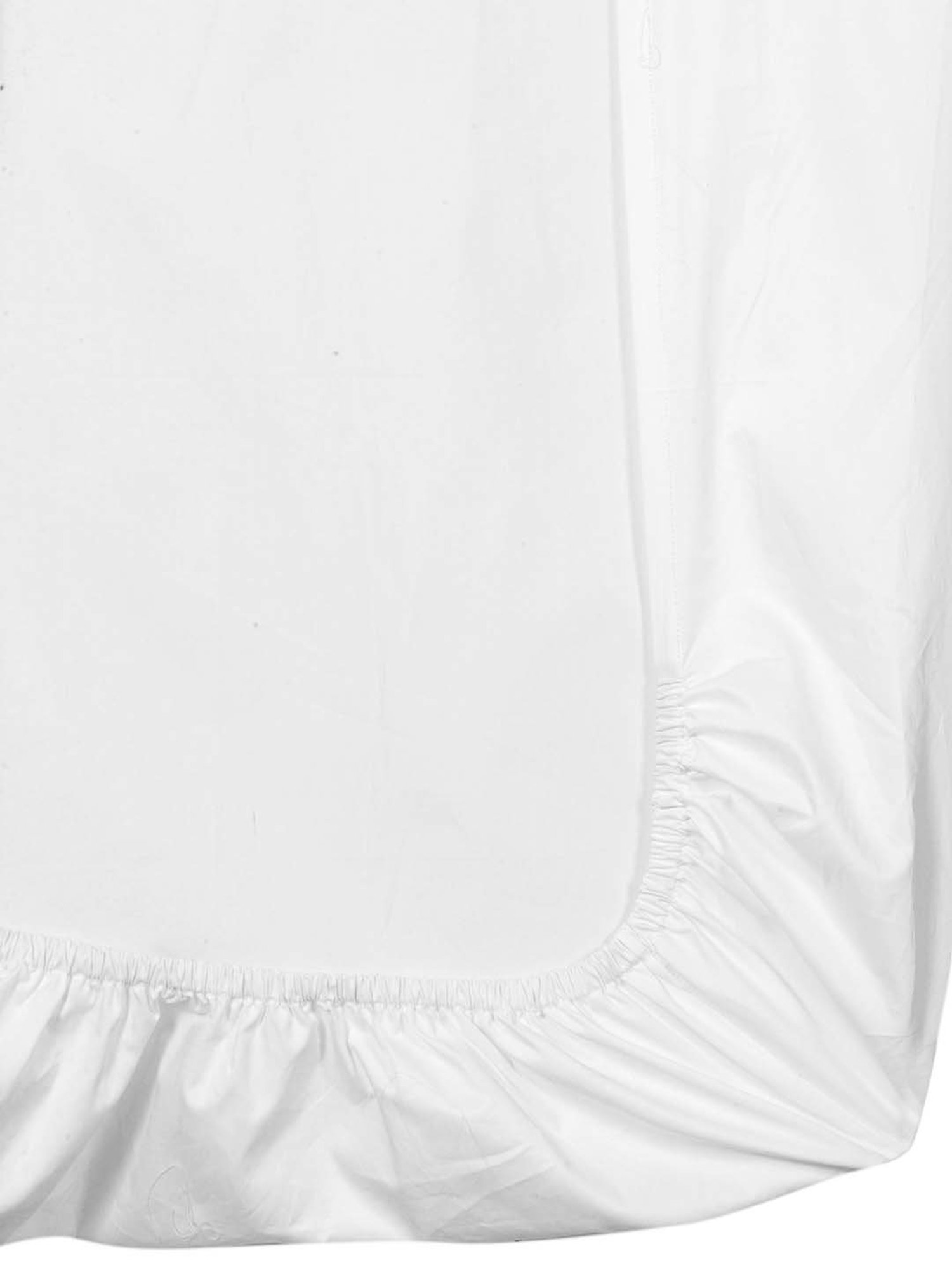 The Baby Atelier White Solid Cotton 400 TC Bed Sheet