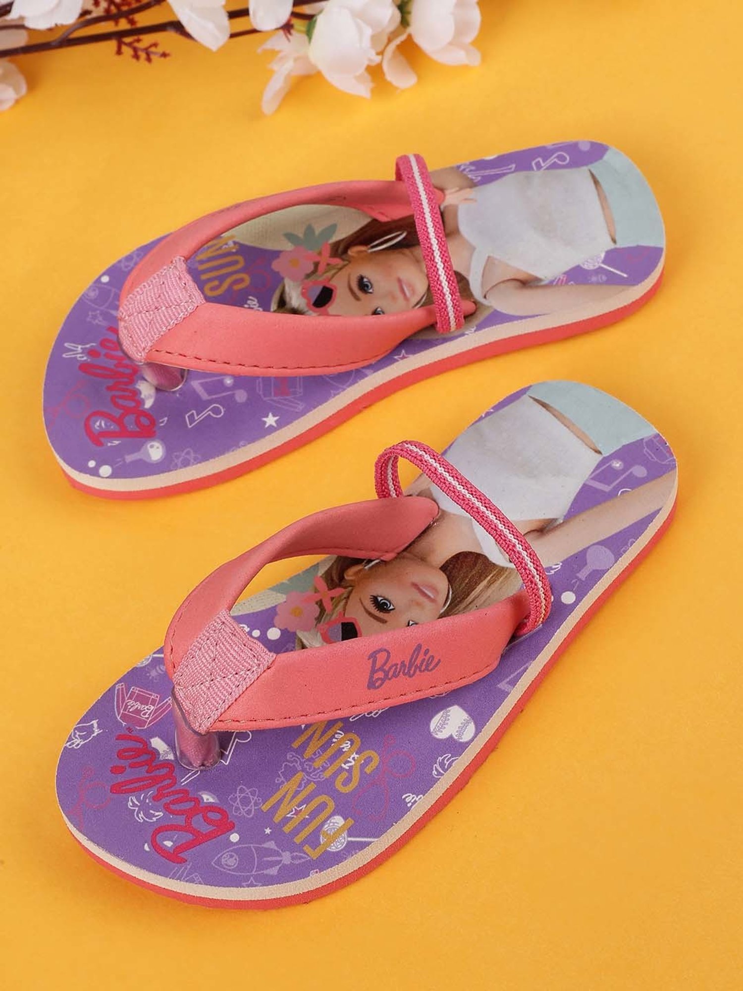 Passion Petals Kids Pink Sling Back Clogs