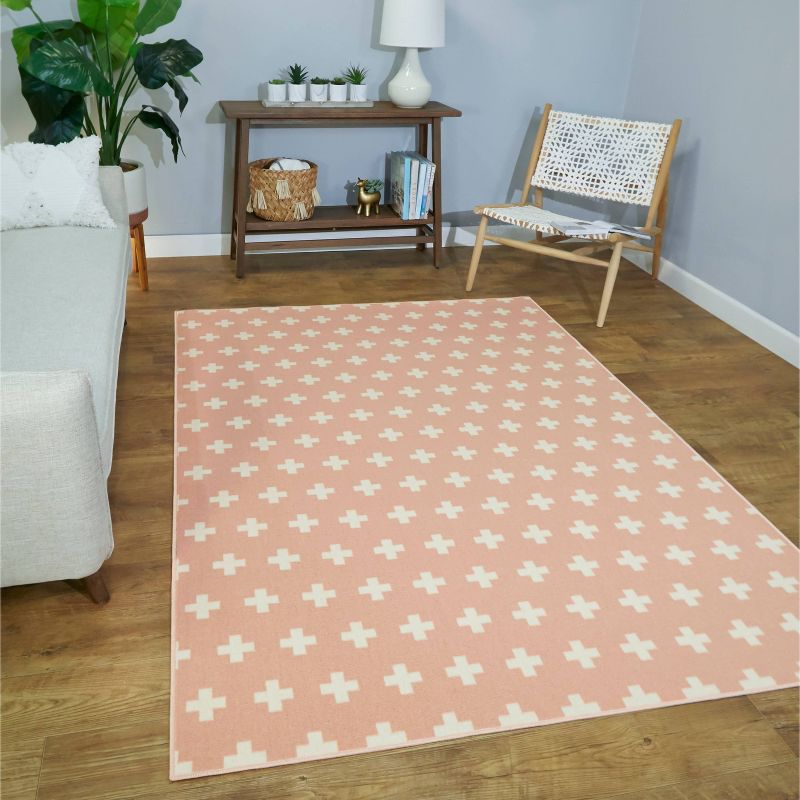 5'2"x7'2" Carmela Rug Blue/Ivory - SoHome