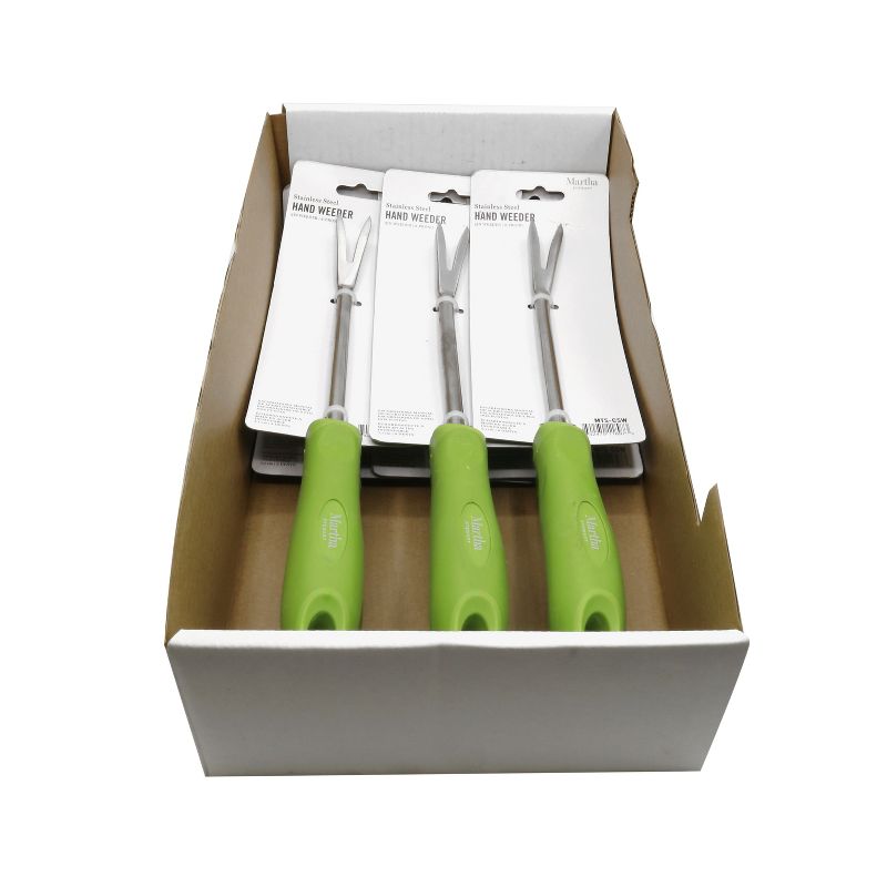 Martha Stewart MTS-CSW Stainless Steel Weeder | Comfort Grip Handle.