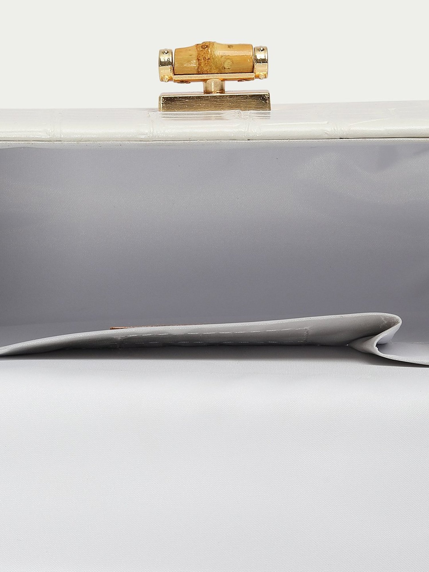 Code by Lifestyle White Textured Sling Handbag