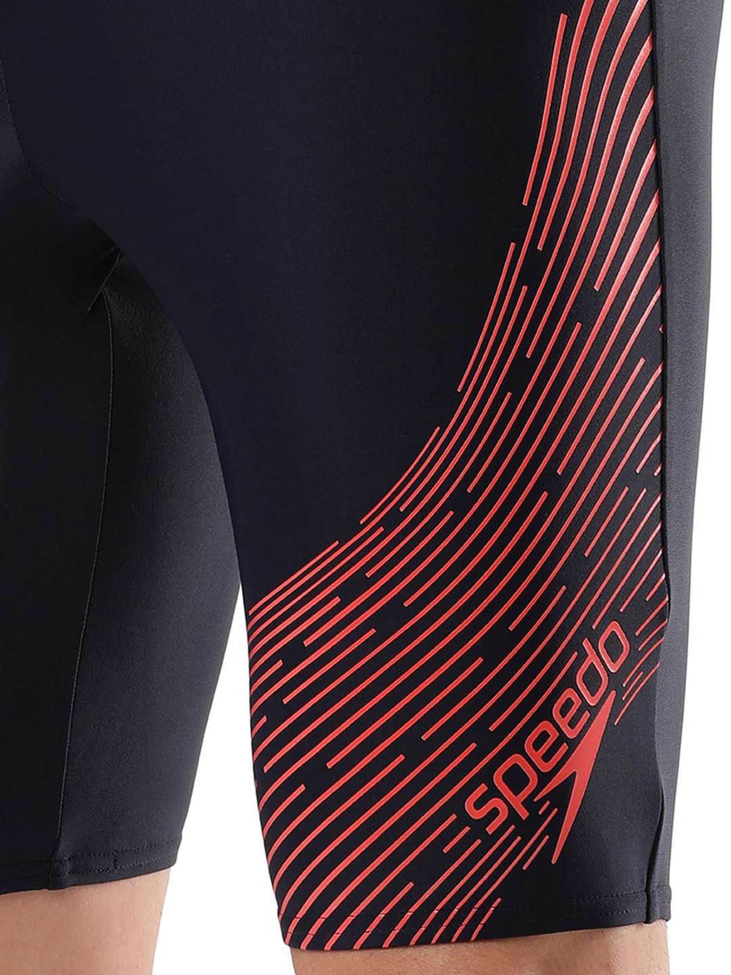 Speedo Navy Regular Fit Printed Sports Shorts