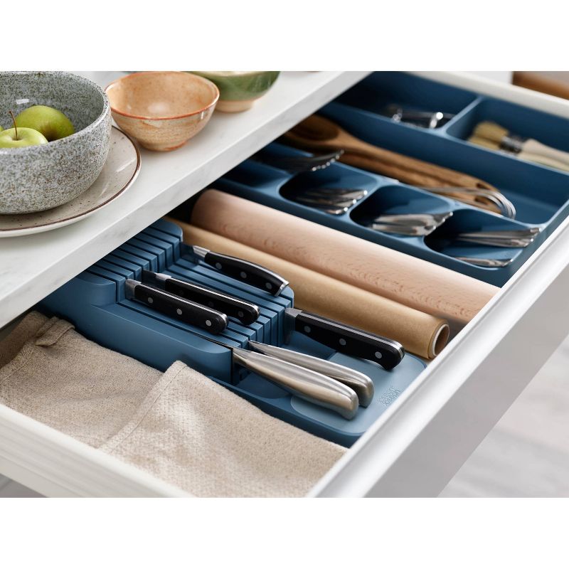 Joseph Joseph DrawerStore 2-Tier Knife Organizer - Sky