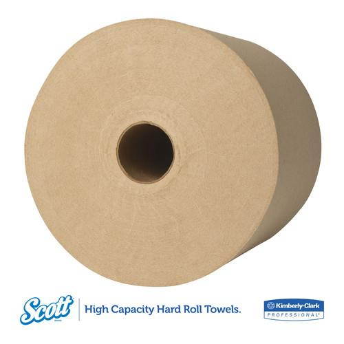 Scott Hard Roll Towels, 8 X 800Ft, Natural, 12 Rolls/Carton