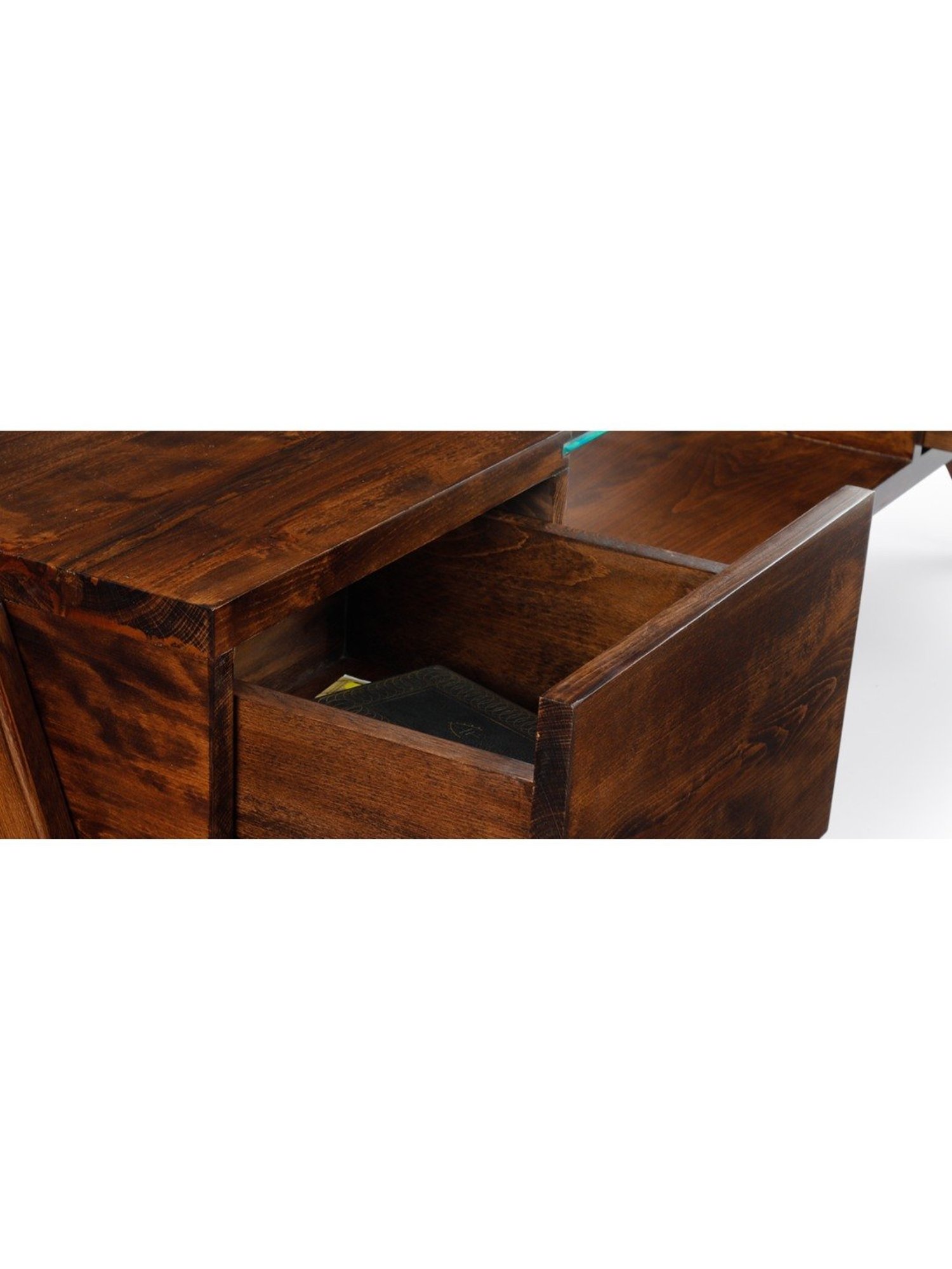Delite Kom Flex Flowery Wenge & Acacia Dark Engineered Wood TV Entertainment Unit