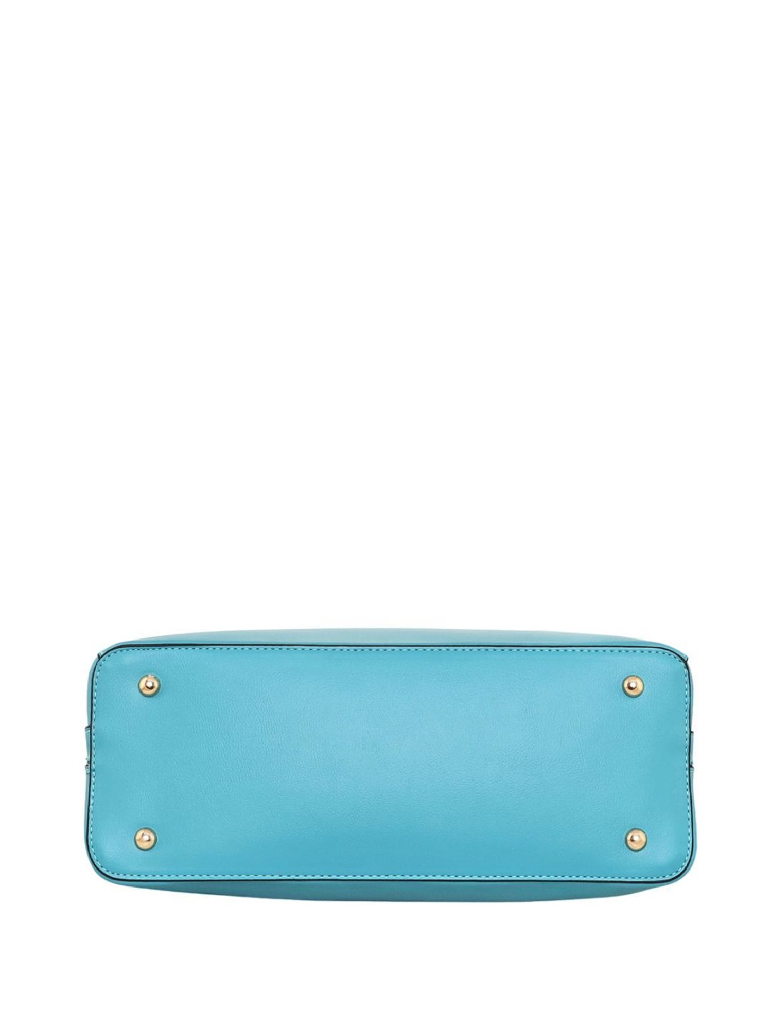 Esbeda Blue PU Solid Handbag