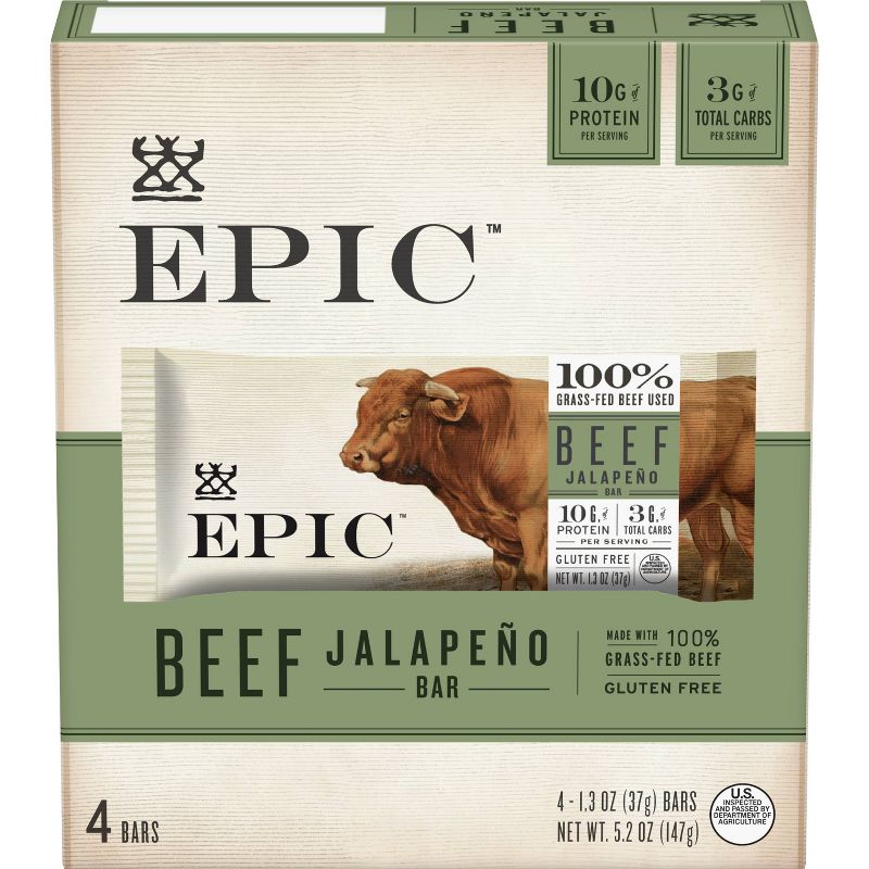 EPIC Meat Bars Beef Jalapeno - 5.2OZ