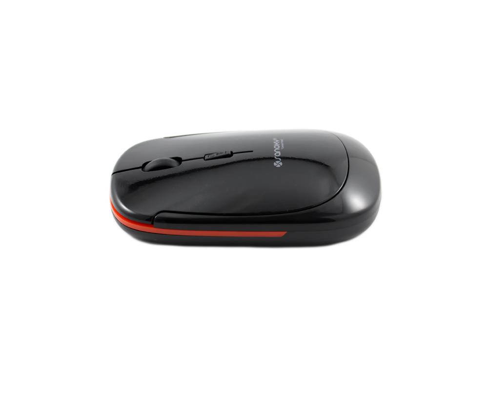 SANOXY 2.4G Wireless Slim Flat Mouse for Computer/Laptop HIGH DPI (Black)