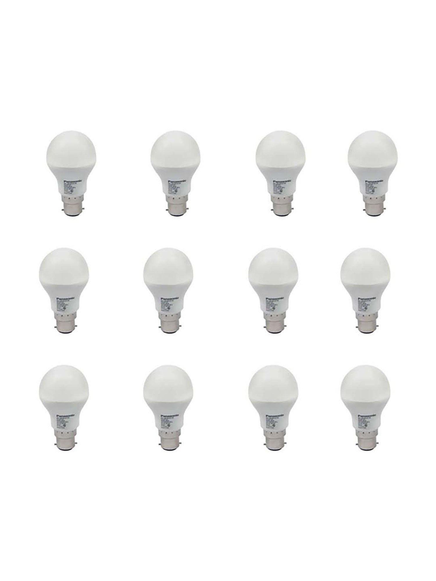 Panasonic PBUM01097 9W B22 LED Cool Day Light Bulb - Pack of 12 (White)